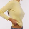 Abbie Lemon Merino Wool + Cashmere Crew Neck Sweater