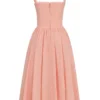 Adalyn Peach Broderie Anglais Midi Sundress