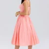 Adalyn Peach Broderie Anglais Midi Sundress