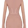 Adanna Blush Corset Mini Dress