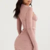 Adanna Blush Corset Mini Dress