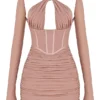Adanna Blush Corset Mini Dress