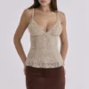 Adelise Mocha Vegan Suede Mini Skirt