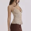 Adelise Mocha Vegan Suede Mini Skirt