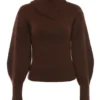 Adelita Chocolate Cashmere Blend Sweater