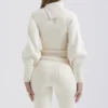 Adelita Cream Cashmere Blend Sweater