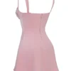 Adriana Rose Satin And Lace Mini Dress