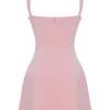 Adriana Rose Satin And Lace Mini Dress