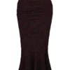 Adrielle Cocoa Midi Skirt