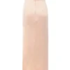 Adrienne Champagne Satin Strapless Gown