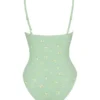 Aguilla Olive Floral Print Underwired Swimsuit