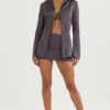Ailsa Shadow Tie Front Top