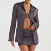 Ailsa Shadow Tie Front Top