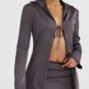 Ailsa Shadow Tie Front Top
