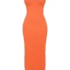 Aiza Flame Orange Maxi Dress