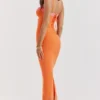 Aiza Flame Orange Maxi Dress