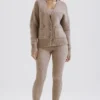 Alara Barley Chunky Natural Wool Cardigan