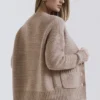 Alara Barley Chunky Natural Wool Cardigan