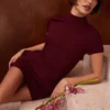 Alia Mulberry Mini Dress