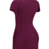 Alia Mulberry Mini Dress