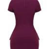 Alia Mulberry Mini Dress