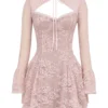 Alice Perfectly Pink Lace Mini Dress