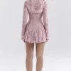 Alice Perfectly Pink Lace Mini Dress