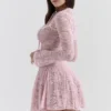 Alice Perfectly Pink Lace Mini Dress