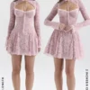 Alice Perfectly Pink Lace Mini Dress