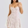 Alice Vintage Cream Lace Mini Dress