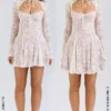 Alice Vintage Cream Lace Mini Dress