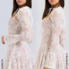 Alice Vintage Cream Lace Mini Dress
