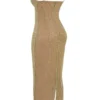 Alondra Cafe Au Lait Beaded Maxi Dress – Limited Edition