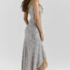 Aloura Paisley Print Georgette Ruffle Maxi Dress