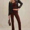 Ama Chocolate Cashmere Blend Trousers