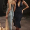 Amadi Cool Blue Floor Length Maxi Skirt