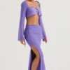 Amalfi Violet Cutout Maxi Skirt