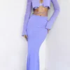 Amalfi Violet Cutout Maxi Skirt