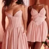 Amaris Ballerina Pink Baby Doll Mini Dress