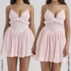Amaris Ballerina Pink Baby Doll Mini Dress