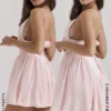 Amaris Ballerina Pink Baby Doll Mini Dress