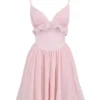 Amaris Ballerina Pink Baby Doll Mini Dress