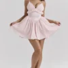 Amaris Ballerina Pink Baby Doll Mini Dress
