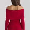 Amaryllis Holly Red Cashmere Blend Sweater