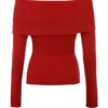 Amaryllis Holly Red Cashmere Blend Sweater