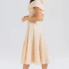 Amaya Cream Tea Broderie Anglais Midi Dress