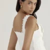 Amber White Lace Trim Top