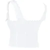 Amber White Lace Trim Top