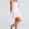 Amelie Ballerina Pink Stretch Crepe Mini Dress