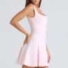 Amelie Ballerina Pink Stretch Crepe Mini Dress